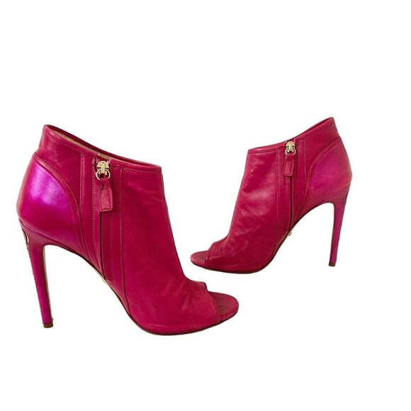 Jerome C Rousseau Womens Size 39 US 9 Pink Open Toe Love & Passion Bootie Rare - Picture 5 of 12